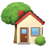 IOS/Apple house with garden emoji image