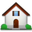 LG house with garden emoji image