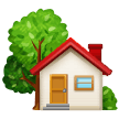 Samsung house with garden emoji image