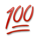LG hundred points symbol emoji image