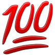 Samsung hundred points symbol emoji image
