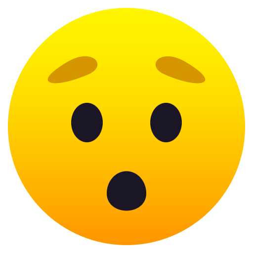 JoyPixels hushed face emoji image