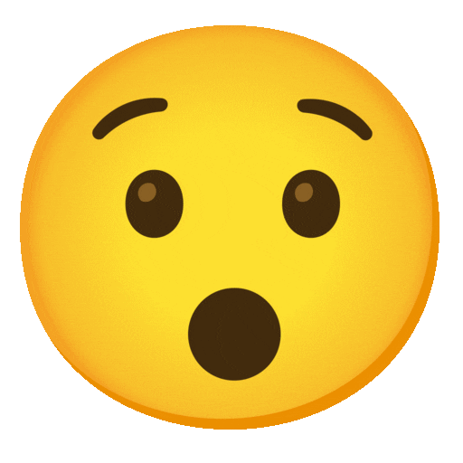 Noto Emoji Animation hushed face emoji image