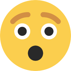 Skype hushed face emoji image