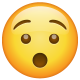Whatsapp hushed face emoji image