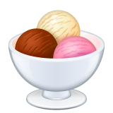 Whatsapp ice cream emoji image