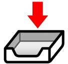 SoftBank inbox tray emoji image