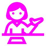 Docomo information desk person emoji image