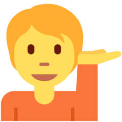 Twitter information desk person emoji image