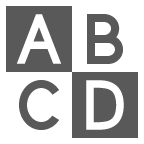 au by KDDI input symbol for latin capital letters emoji image