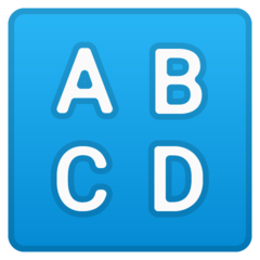 Google input symbol for latin capital letters emoji image