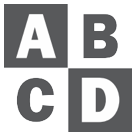 HTC input symbol for latin capital letters emoji image