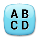 LG input symbol for latin capital letters emoji image