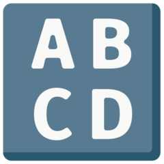 Mozilla input symbol for latin capital letters emoji image