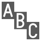 au by KDDI input symbol for latin letters emoji image