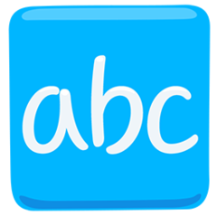 Facebook Messenger input symbol for latin letters emoji image