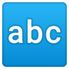 Google input symbol for latin letters emoji image