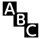 SoftBank input symbol for latin letters emoji image
