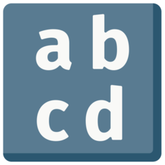 Mozilla input symbol for latin small letters emoji image