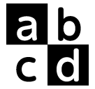 SoftBank input symbol for latin small letters emoji image