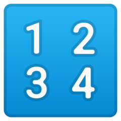 Google input symbol for numbers emoji image