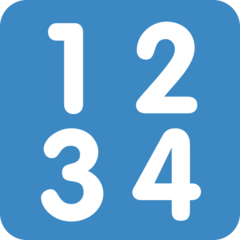 Twitter input symbol for numbers emoji image