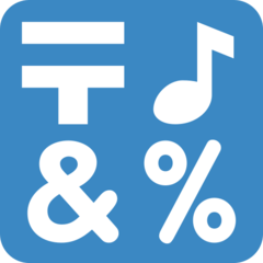 Twitter input symbol for symbols emoji image