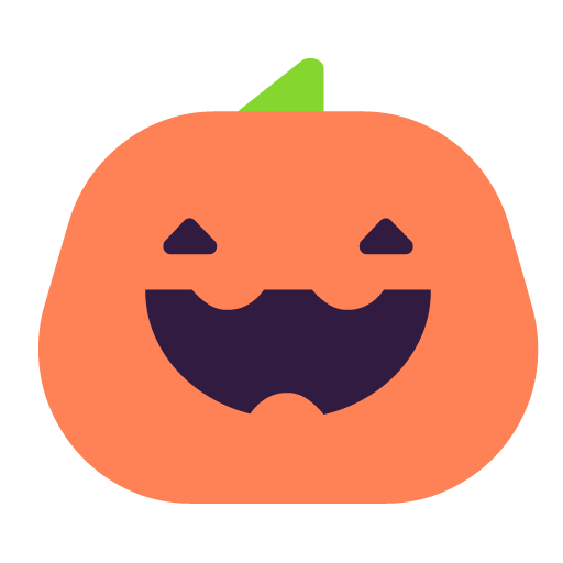 Microsoft jack-o-lantern emoji image