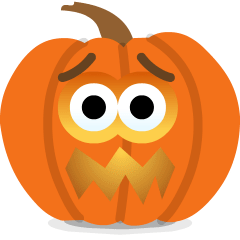 Skype jack-o-lantern emoji image