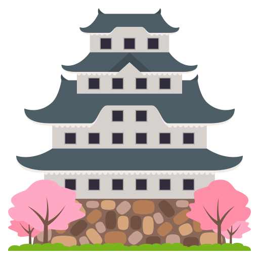 JoyPixels japanese castle emoji image