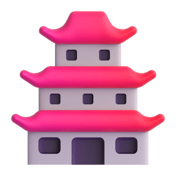 Microsoft Teams japanese castle emoji image