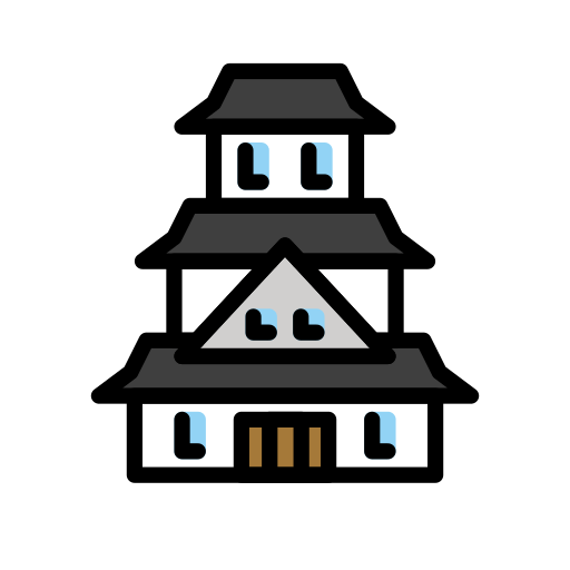 Openmoji japanese castle emoji image