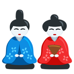 Facebook Messenger japanese dolls emoji image