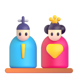 Microsoft Teams japanese dolls emoji image