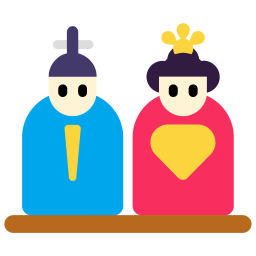 Microsoft japanese dolls emoji image