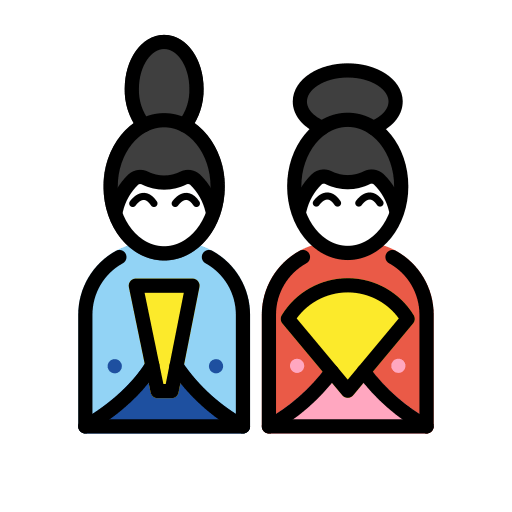 Openmoji japanese dolls emoji image