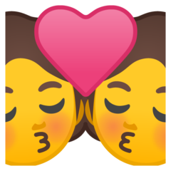 Google kiss emoji image