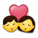 LG kiss emoji image
