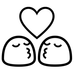 Noto Emoji Font kiss emoji image