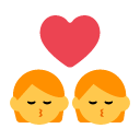 Toss kiss emoji image
