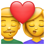 Whatsapp kiss emoji image