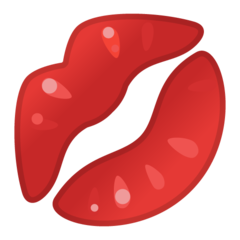 Google kiss mark emoji image