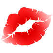 Samsung kiss mark emoji image