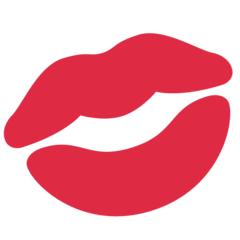 Twitter kiss mark emoji image