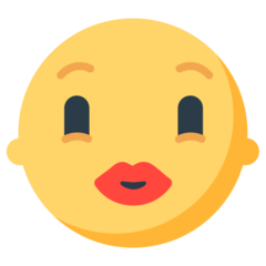 Mozilla kissing face emoji image