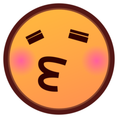 Emojidex kissing face with closed eyes emoji image