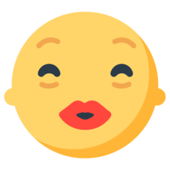 Mozilla kissing face with smiling eyes emoji image