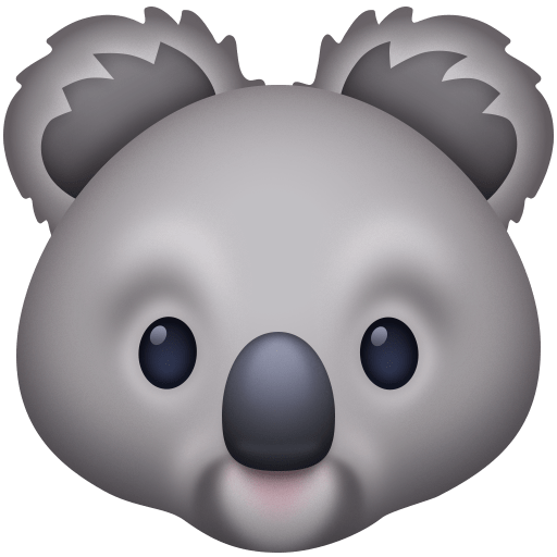 Facebook koala emoji image