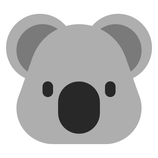 Microsoft koala emoji image
