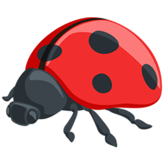Facebook Messenger lady beetle emoji image